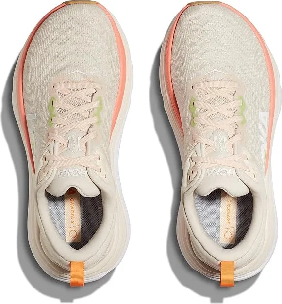 Hoka Gaviota 5 Women's Shoes Vanilla/Eggnog : 8.5 B - Medium, Textile - Image 2
