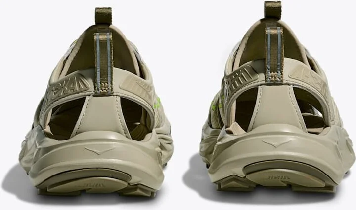 HOKA Hopara Hiking Shoes in Oyster Mushroom/Neon Lime - Image 5