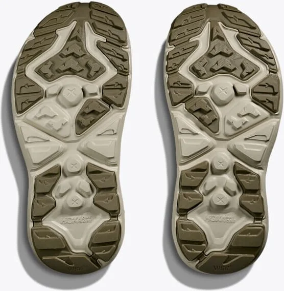 HOKA Hopara Hiking Shoes in Oyster Mushroom/Neon Lime - Image 7