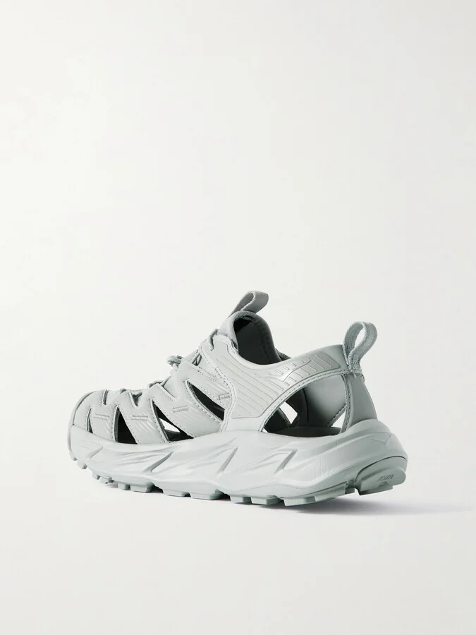 Hoka - Hopara Rubber-trimmed Neoprene Sandals - Gray - Image 3
