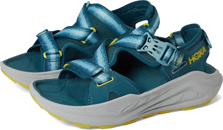 Hoka Infini Hike Tc Men's Shoes Blue Twilight/Pea Green : 10 D - Medium, Synthetic