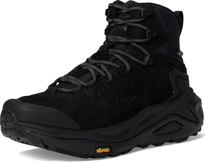 Hoka Kaha 3 GTX(r) Men's Hiking Boots Black/Black : 8 D - Medium, Leather - Image 5