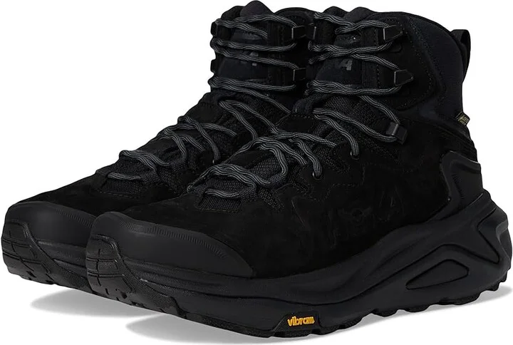 Hoka Kaha 3 GTX(r) Men's Hiking Boots Black/Black : 8 D - Medium, Leather