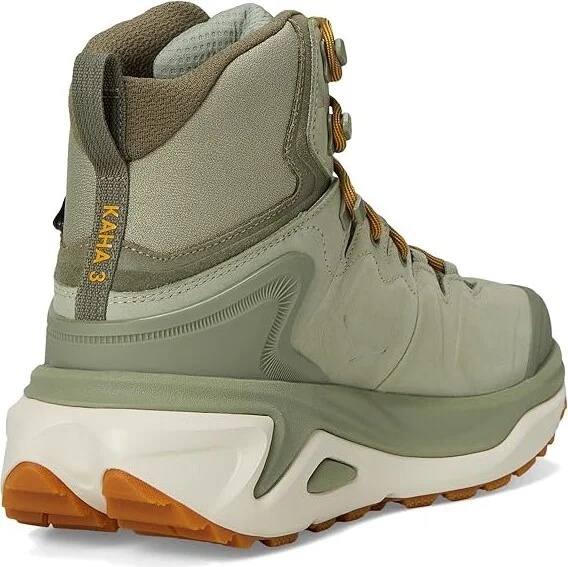 Hoka Kaha 3 GTX(r) Men's Hiking Boots Sea Moss/Oat Milk : 15 D - Medium, Leather - Image 4