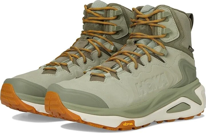 Hoka Kaha 3 GTX(r) Men's Hiking Boots Sea Moss/Oat Milk : 15 D - Medium, Leather