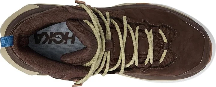 Hoka Kaha 3 GTX(r) Men's Running Shoes Walnut/Oyster Mushroom : 13 D - Medium, Leather - Image 2