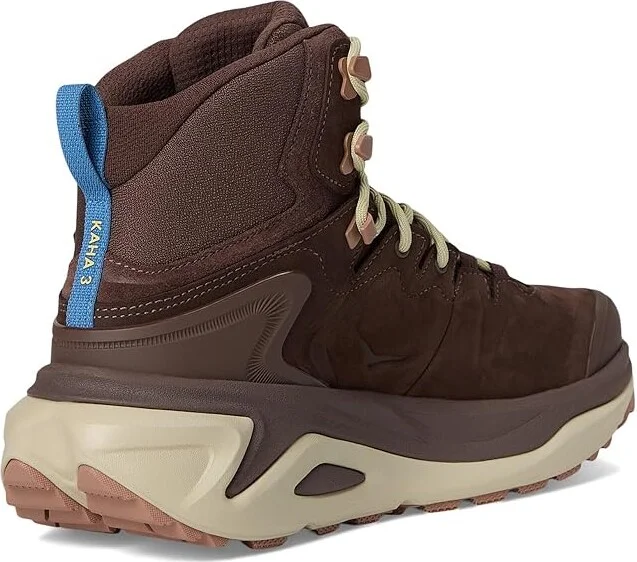 Hoka Kaha 3 GTX(r) Men's Running Shoes Walnut/Oyster Mushroom : 13 D - Medium, Leather - Image 4