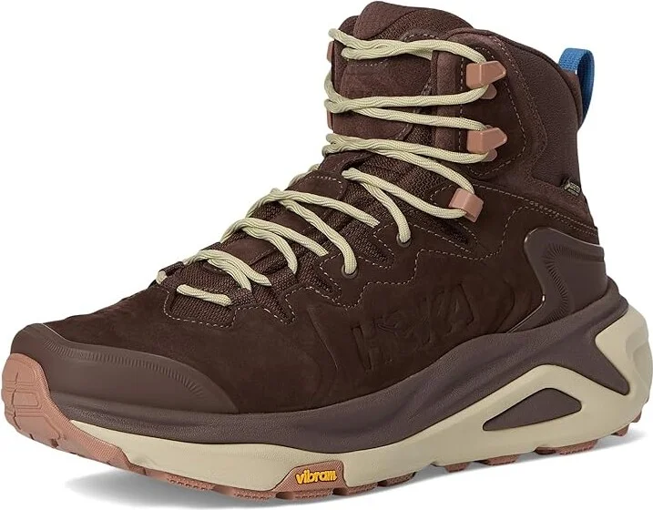 Hoka Kaha 3 GTX(r) Men's Running Shoes Walnut/Oyster Mushroom : 13 D - Medium, Leather - Image 5