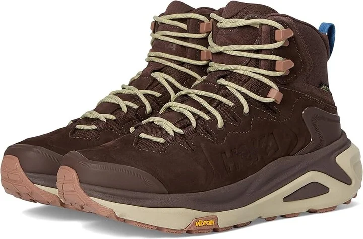Hoka Kaha 3 GTX(r) Men's Running Shoes Walnut/Oyster Mushroom : 13 D - Medium, Leather