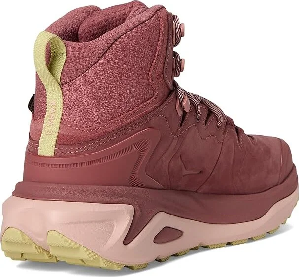 Hoka Kaha 3 GTX(r) Women's Hiking Boots Rouge/Rose Latte : 10.5 B - Medium, Leather - Image 4