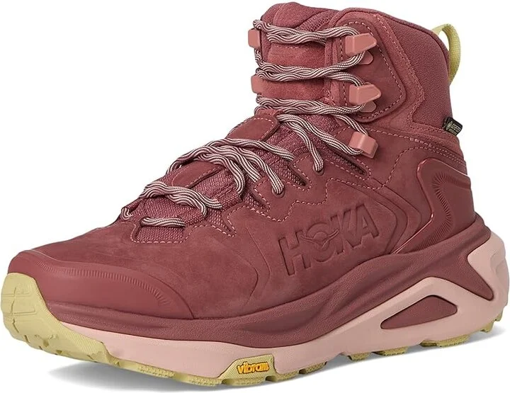 Hoka Kaha 3 GTX(r) Women's Hiking Boots Rouge/Rose Latte : 10.5 B - Medium, Leather - Image 5