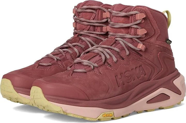 Hoka Kaha 3 GTX(r) Women's Hiking Boots Rouge/Rose Latte : 10.5 B - Medium, Leather