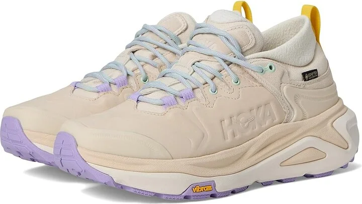 Hoka Kaha 3 Low GTX(r) Women's Hiking Boots Vanilla/Mint Fluorite : 8 B - Medium, Rubber/Synthetic