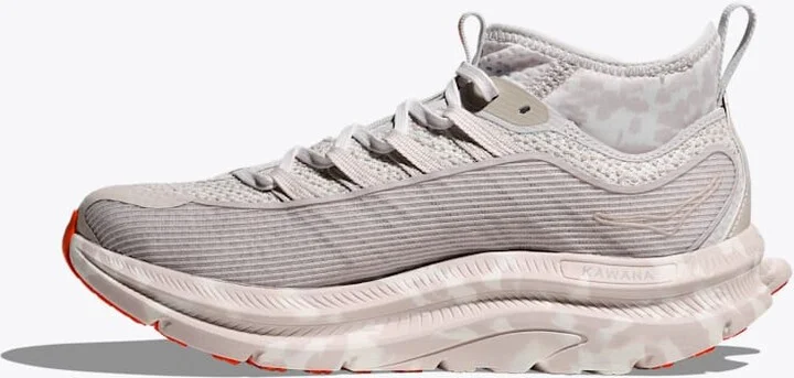 HOKA Kawana Mid Studio Proba Shoes in White Sand/Tangerine Tango - Image 7