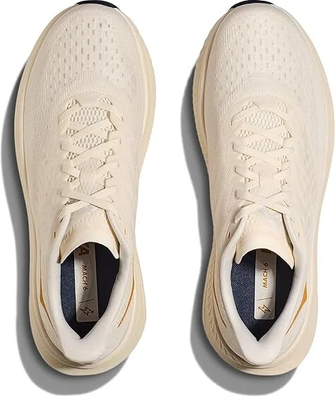 Hoka Mach 6 Men's Shoes Alabaster/Oat Milk : 7.5 D - Medium - Image 2