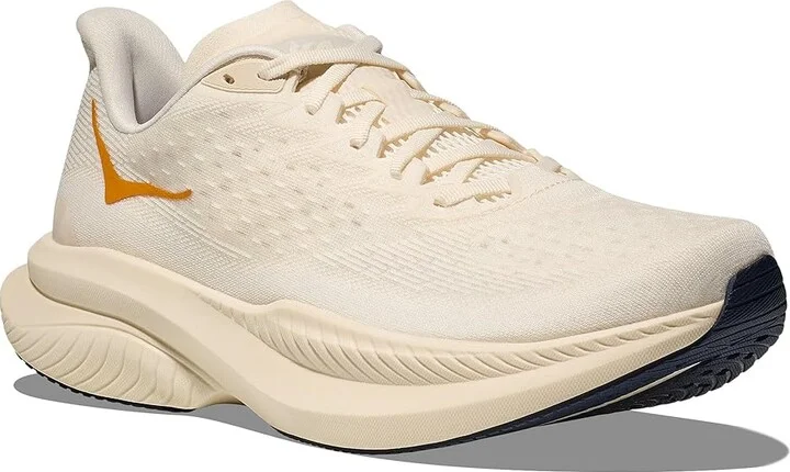 Hoka Mach 6 Men's Shoes Alabaster/Oat Milk : 7.5 D - Medium