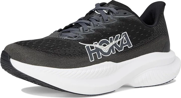 Hoka Mach 6 Men's Shoes Black/White : 10.5 D - Medium - Image 5