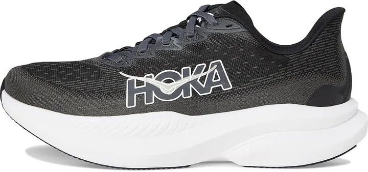 Hoka Mach 6 Men's Shoes Black/White : 10.5 D - Medium - Image 6