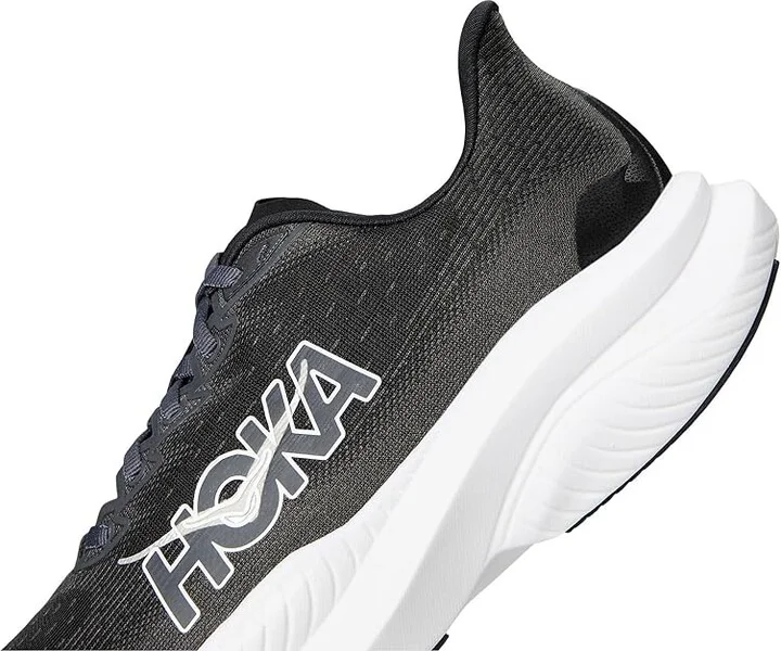 Hoka Mach 6 Men's Shoes Black/White : 10.5 D - Medium - Image 7