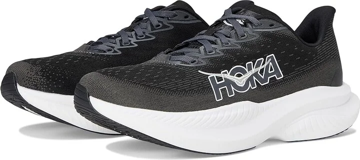 Hoka Mach 6 Men's Shoes Black/White : 10.5 D - Medium