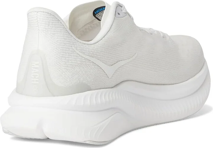 Hoka Mach 6 Men's Shoes White : 12 D - Medium - Image 4
