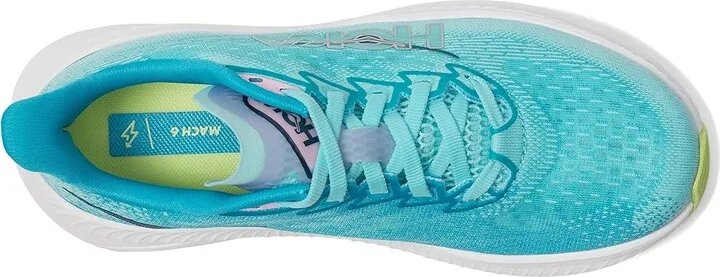 Hoka Mach 6 Women's Shoes Cloudless/Waterpark : 7 B - Medium, Textile - Image 2