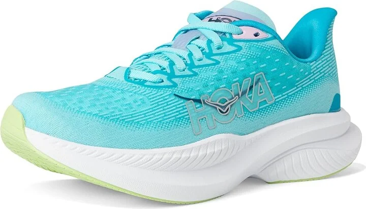 Hoka Mach 6 Women's Shoes Cloudless/Waterpark : 7 B - Medium, Textile - Image 5