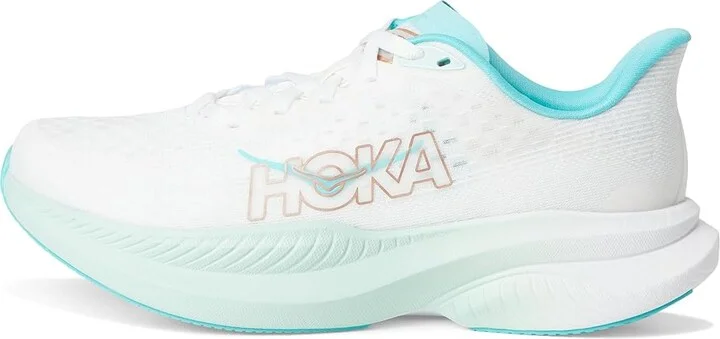 Hoka Mach 6 Women's Shoes Frost/Rose Gold : 6.5 B - Medium, Textile - Image 6