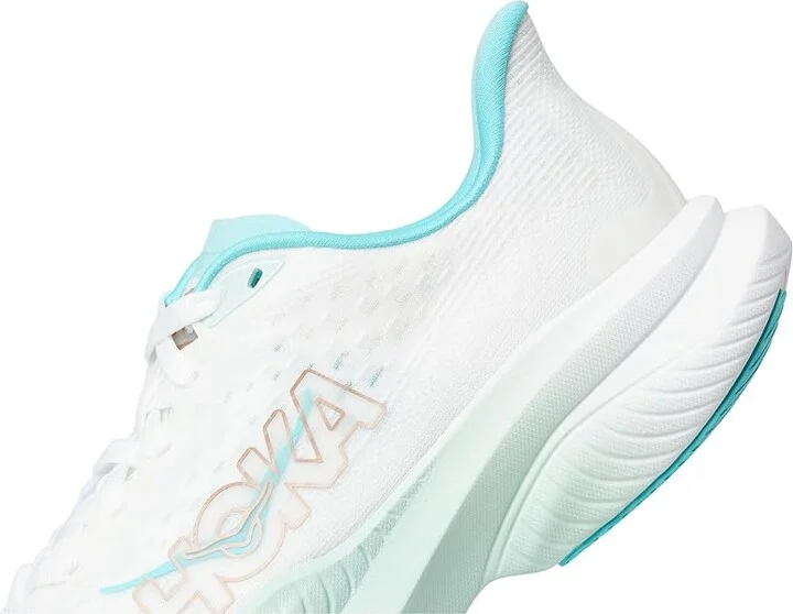 Hoka Mach 6 Women's Shoes Frost/Rose Gold : 6.5 B - Medium, Textile - Image 7