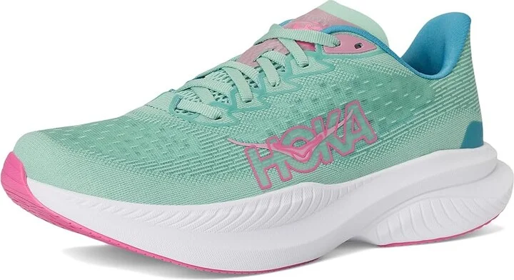 Hoka Mach 6 Women's Shoes Jadeite/Alpine Blue : 8.5 B - Medium, Textile - Image 5