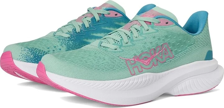 Hoka Mach 6 Women's Shoes Jadeite/Alpine Blue : 8.5 B - Medium, Textile