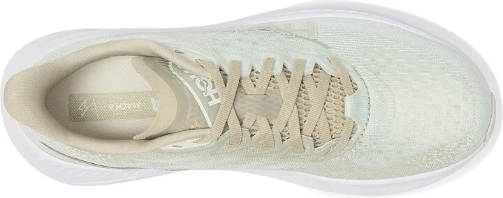Hoka Mach 6 Women's Shoes Oyster Mushroom/Truffle Salt : 7 B - Medium, Textile - Image 2