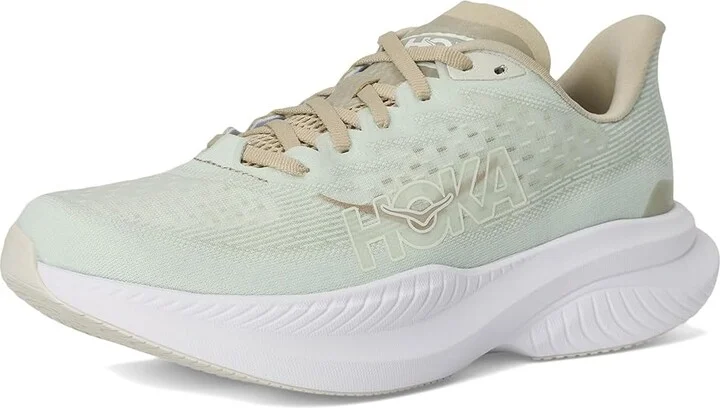 Hoka Mach 6 Women's Shoes Oyster Mushroom/Truffle Salt : 7 B - Medium, Textile - Image 5