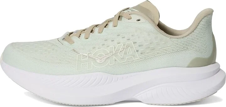 Hoka Mach 6 Women's Shoes Oyster Mushroom/Truffle Salt : 7 B - Medium, Textile - Image 6