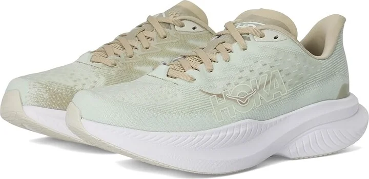 Hoka Mach 6 Women's Shoes Oyster Mushroom/Truffle Salt : 7 B - Medium, Textile