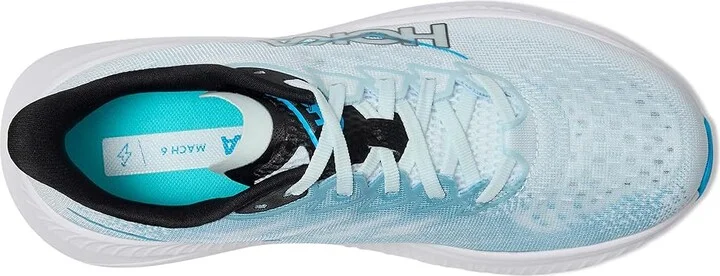 Hoka Mach 6 Women's Shoes Tundra Blue/Raindrop : 6.5 B - Medium, Textile - Image 2