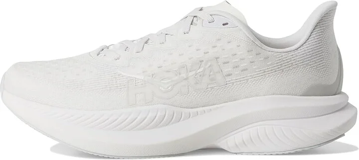 Hoka Mach 6 Women's Shoes White/White 1 : 10 B - Medium, Textile - Image 6