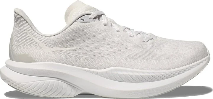 Hoka Mach 6 Women's Shoes White/White : 8.5 B - Medium, Textile - Image 7