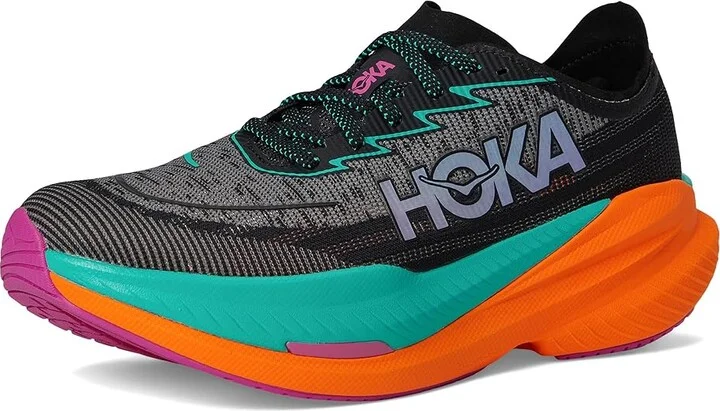 Hoka Mach X 2 Men's Running Shoes Black/Electric Aqua : 8 D - Medium, Canvas/Rubber - Image 5
