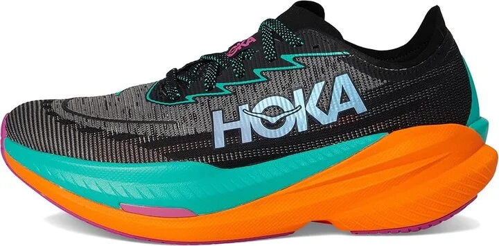 Hoka Mach X 2 Men's Running Shoes Black/Electric Aqua : 8 D - Medium, Canvas/Rubber - Image 6