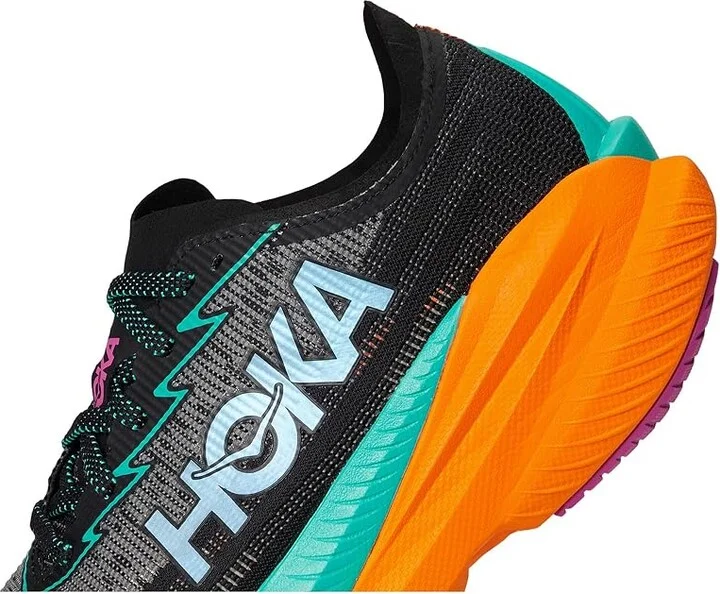 Hoka Mach X 2 Men's Running Shoes Black/Electric Aqua : 8 D - Medium, Canvas/Rubber - Image 7
