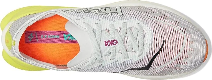 Hoka Mach X 2 Men's Running Shoes Frost/Citrus : 13 D - Medium, Canvas/Rubber - Image 2