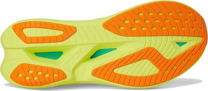Hoka Mach X 2 Men's Running Shoes Frost/Citrus : 13 D - Medium, Canvas/Rubber - Image 3