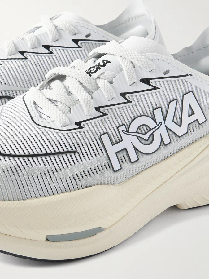Hoka - Mach X 2 Rubber-trimmed Mesh Sneakers - Gray - Image 4
