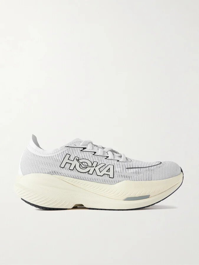 Hoka - Mach X 2 Rubber-trimmed Mesh Sneakers - Gray
