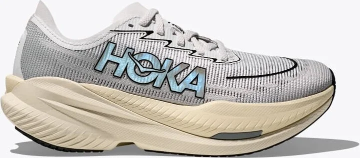 HOKA Mach X 2 Shoes in White/Cosmic Grey