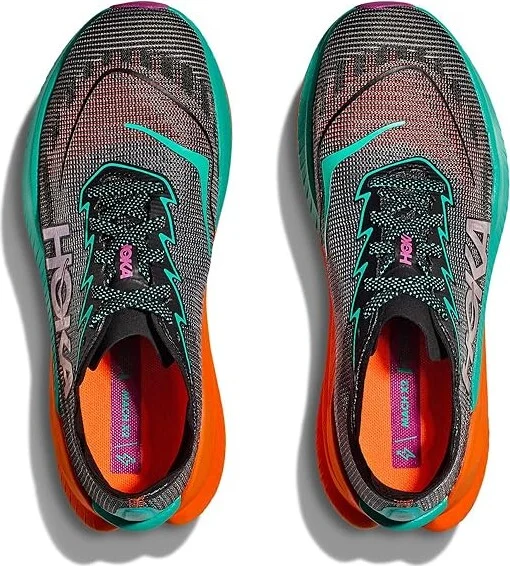 Hoka Mach X 2 Women's Running Shoes Black/Electric Aqua : 7.5 B - Medium, Canvas/Rubber - Image 2