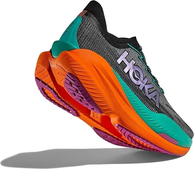 Hoka Mach X 2 Women's Running Shoes Black/Electric Aqua : 7.5 B - Medium, Canvas/Rubber - Image 5