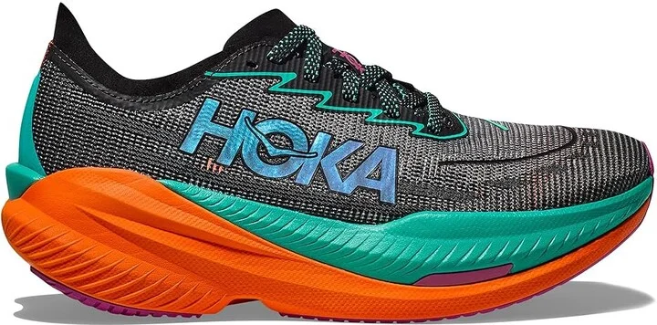 Hoka Mach X 2 Women's Running Shoes Black/Electric Aqua : 7.5 B - Medium, Canvas/Rubber - Image 7