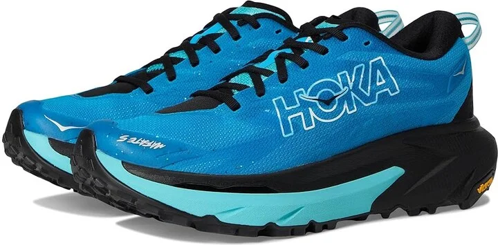 Hoka Mafate 5 Men's Running Shoes Skyward Blue/Black : 10 D - Medium, Textile